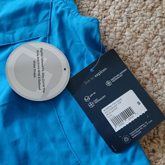 Magellan Outdoors Overcast Fishing Button-Down Shirt in blue size S - Picture 13 of 14